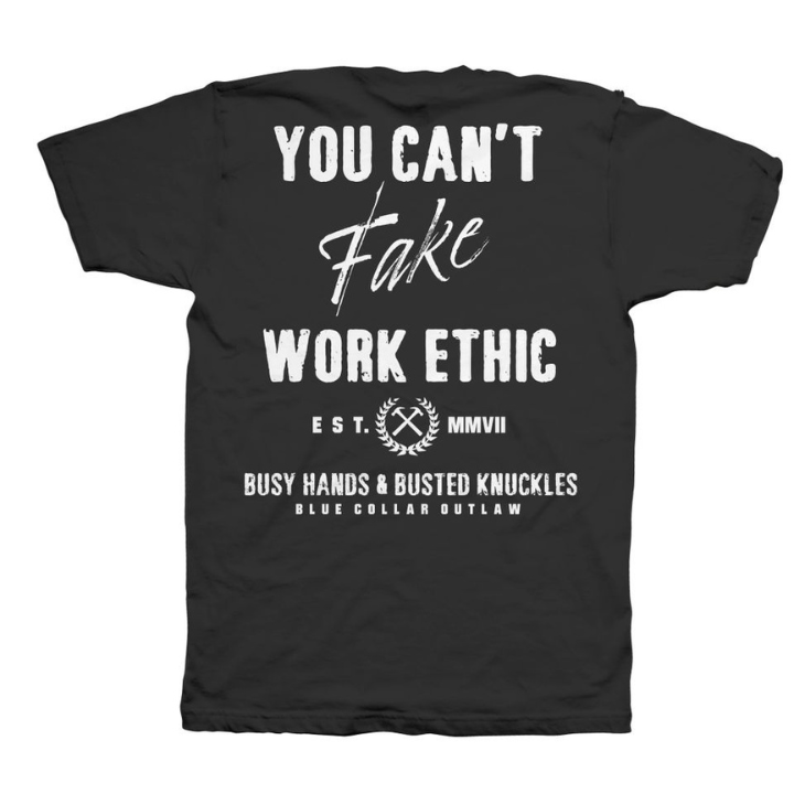 S/S WORK ETHIC - BLK